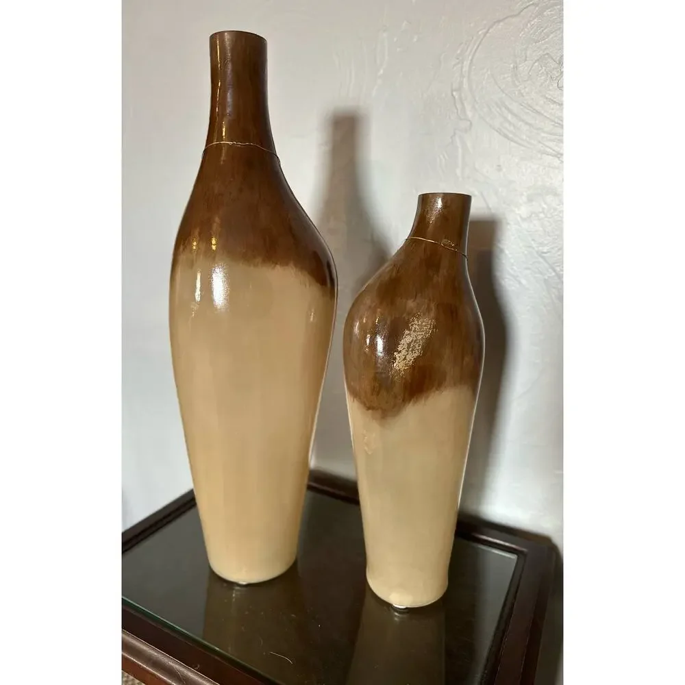 Neka Handmade Glass Table Vases, set of 2